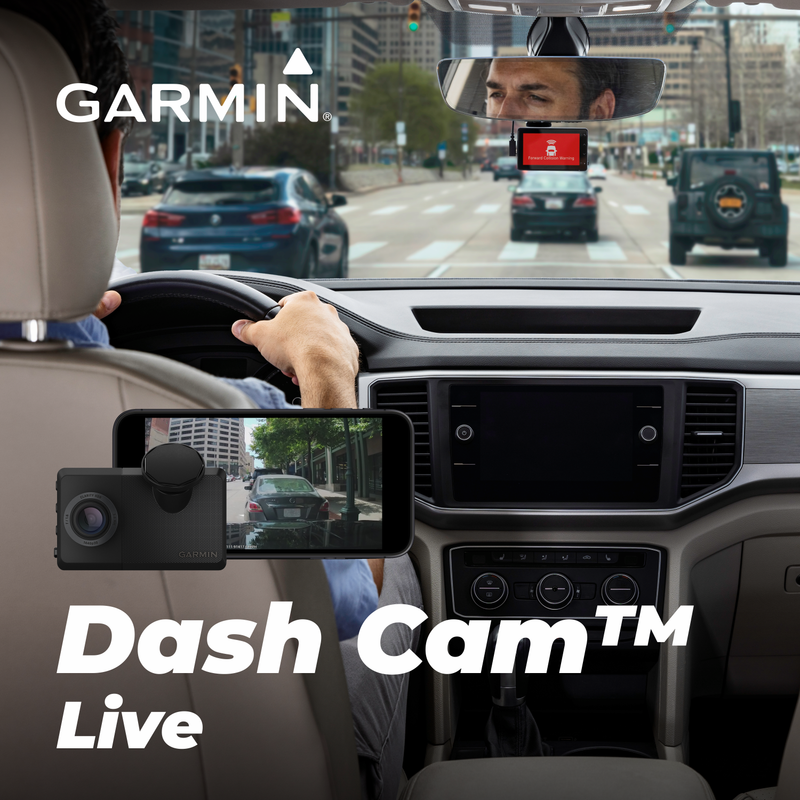 Garmin Dash Cam Live 24/7 Live View Always-Connected with Power Bank