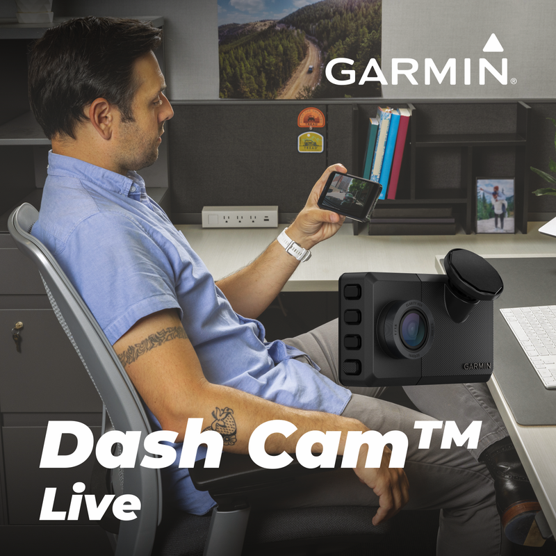 Garmin Dash Cam Live 24/7 Live View Always-Connected with Power Bank