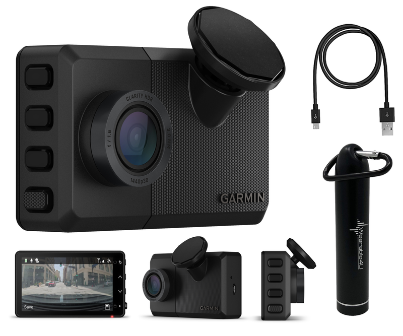 Garmin Dash Cam Live 24/7 Live View Always-Connected with Power Bank