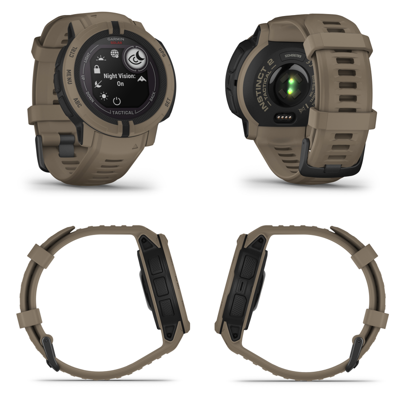 Garmin Instinct 2/2S GPS Rugged Outdoor Smartwatch with Wearable4U Black EarBuds Bundle