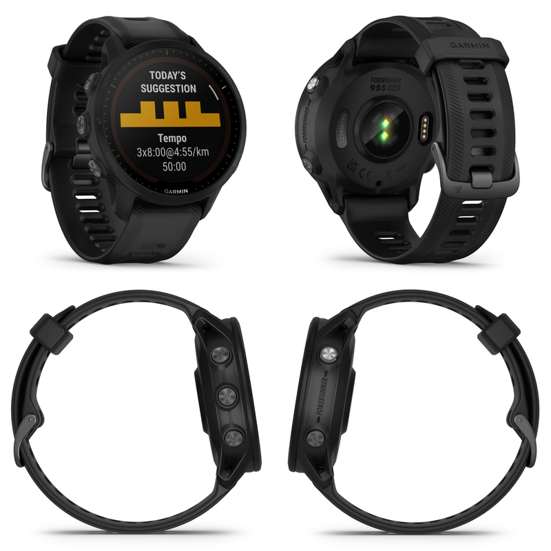 Garmin Forerunner 955 Series GPS Running and Triathlon Smartwatch with Wearable4U EarBuds Bundle