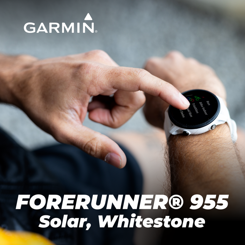 Garmin Forerunner 955 Series GPS Running and Triathlon Smartwatch with Wearable4U EarBuds Bundle