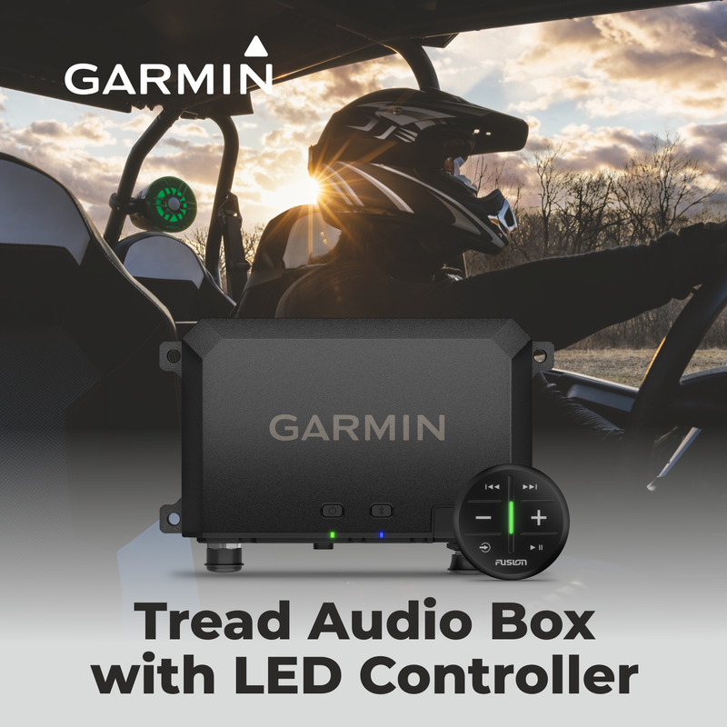 Garmin Tread Audio Box with LED Controller with Wearable4U EarBuds