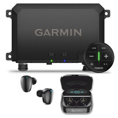 Garmin Tread Audio Box with LED Controller with Wearable4U EarBuds