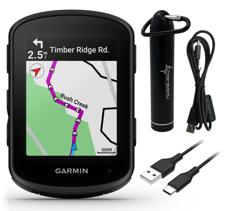 Garmin Edge 840 GPS Cycling Computer, Touchscreen, Button Controls, Advanced Navigation with Wearable4U Power Bank Bundle