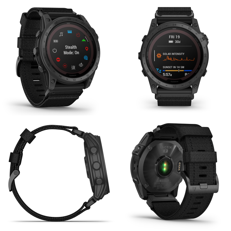 Garmin Tactix 7 Tactical Multisport GPS Smartwatch with Wearable4U Black EarBuds Bundle
