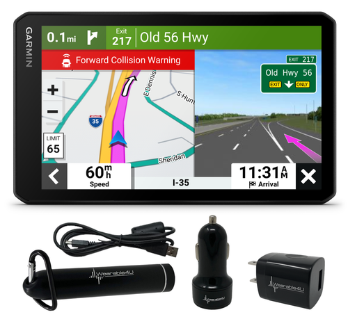 Garmin DriveCam 76, Large, Easy-to-Read 7” GPS car Navigator, Built-in Dash Cam, High-Resolution Birdseye Satellite Imagery