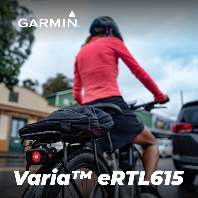 Garmin Varia eRTL615 eBike Rearview Battery-free Radar with Wearable4U Power Bank Bundle