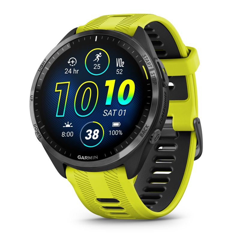 Forerunner 965 Premium GPS Running and Triathlon Titanium Smartwatch with AMOLED Touchscreen Display