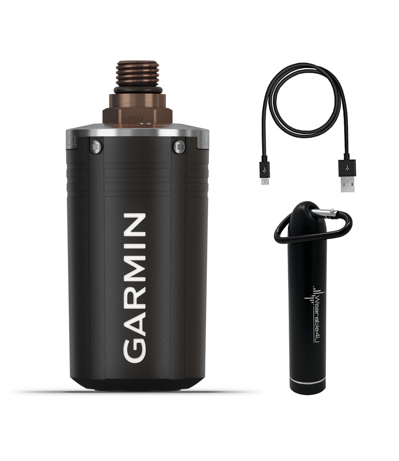 Garmin Descent T1 Transmitter with Included Wearable4U PowerBank Bundle