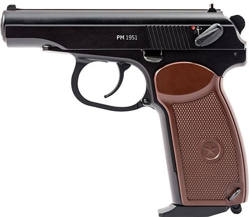 Gletcher PM 1951 .177 Caliber CO2 Powered Semiauto Blowback Metal BB Air Pistol