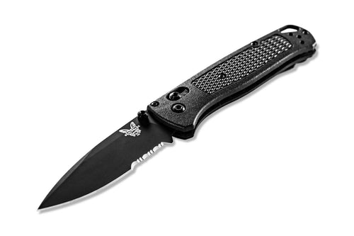 Benchmade Blue Class Bugout Axis Serrated Drop Point Plain Edge Black Blade 535SBK-2 Knife