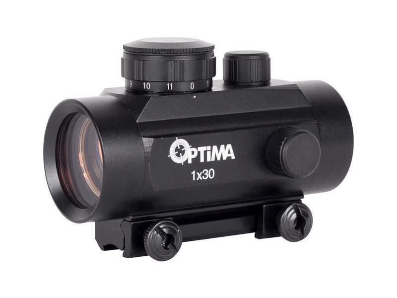 Hatsan Optima 1X30 Air Gun Red Dot Sight with Integrated 11mm Dovetail Mounts