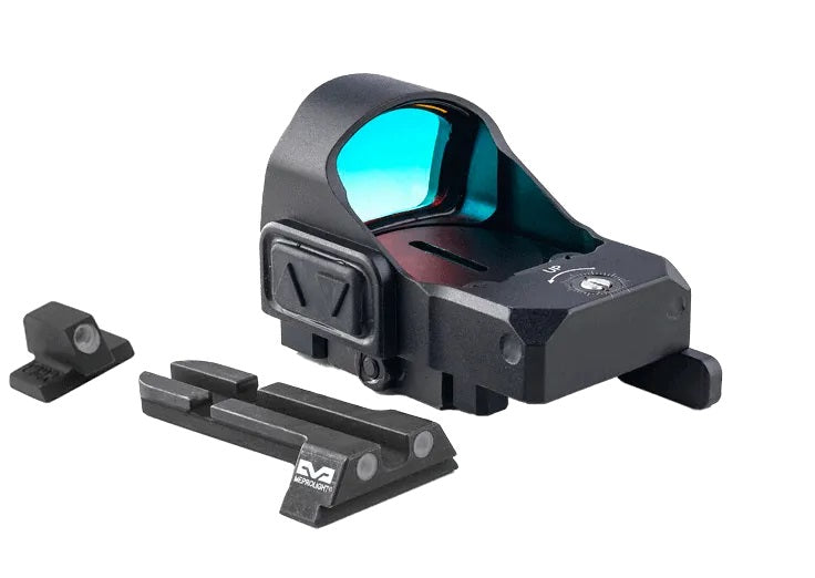 Meprolight microRDS Red Dot Sight with Quick Detach (QD) Adaptor and Backup Day/Night Sights (88070511)