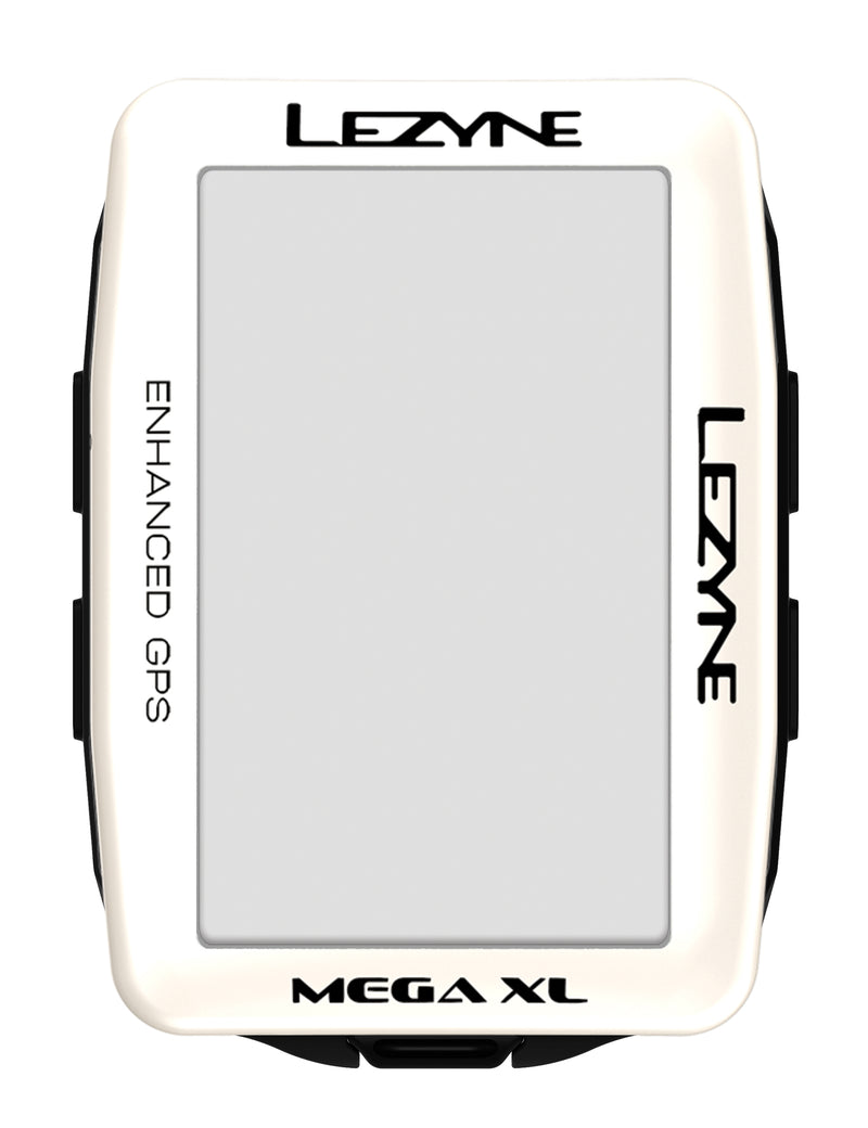 Lezyne Mega XL GPS Bike Computer, Limited Edition Pearl White 1-GPS-MEGAXL-V107
