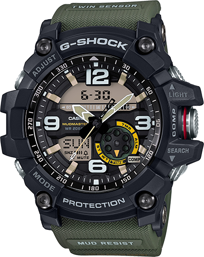 Casio Men's GG-1000-1A3CR Mudmaster G-SHOCK Quartz Casual Watch, Green
