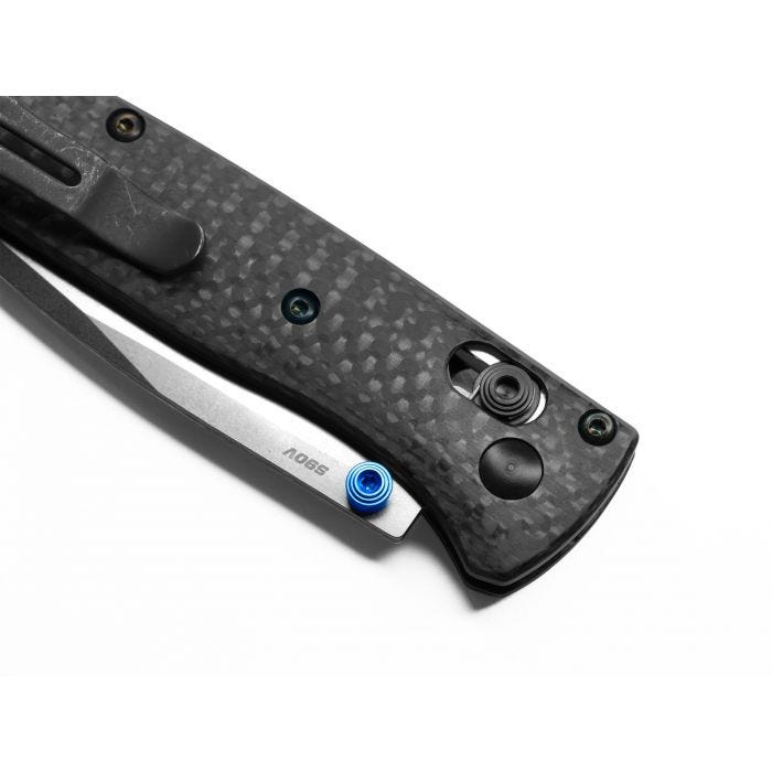 Benchmade 533-3 Mini Bugout Plain Edge Folding Knife (2.82" Satin S90V)