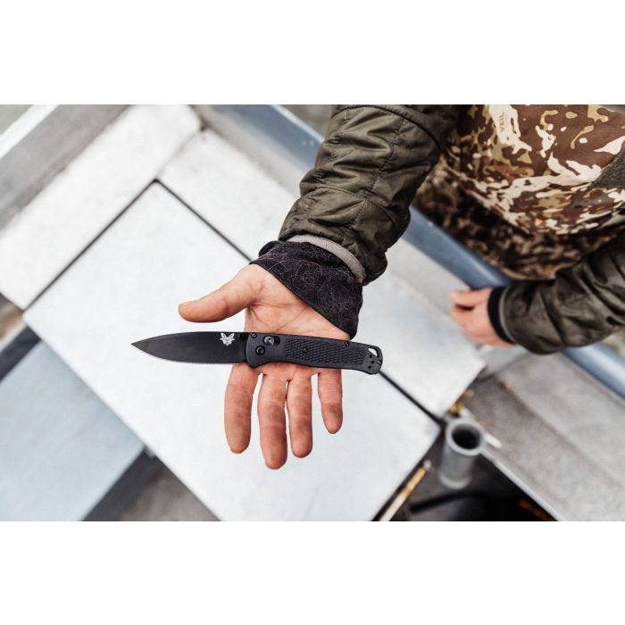 Benchmade 535BK-2 Bugout 3.24" CPM-S30V Black Plain Drop-Point Folding Knife