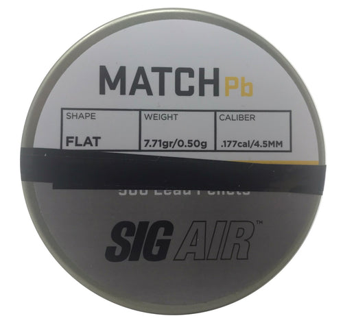 Sig Sauer MATCH Pb .177 Cal Airguns Pellets (500 Count) Open Box