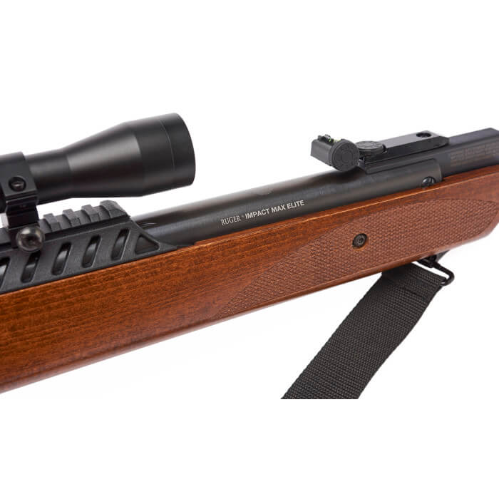Umarex Ruger Impact Max Elite .22 Caliber Wood Stock Pellet Break Barrel Air Rifle with Pack of 250x Pellets Bundle