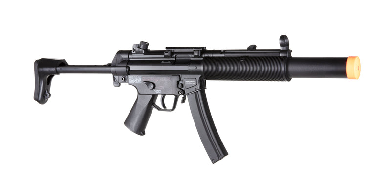 Umarex HK MP5 SD6 KIT-6MM-Black Elite Airsoft AEG Rifle (A5 stock installed on Airsoft Rifle; includes A4 Stock in Box)
