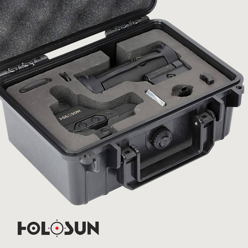 Holosun HS510c Reflex Red Dot Sight and HM3X 3X Magnifier Combo Set with Hard Case and Free Hat Bundle