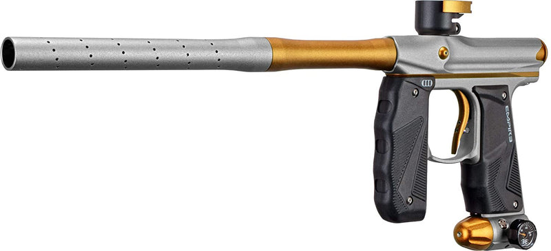 Tippmann Empire Mini GS Paintball Marker 2 Piece Barrel, Dust Silver/Dust Gold