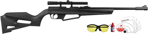 Umarex NXG APX Multi-Pump Pneumatic Youth .177 Cal Pellet or BB Airrifle with 4x15mm Scope and Combo Bundle (5-targets, Shooting glasses, 500 BBs and 500 pellets)