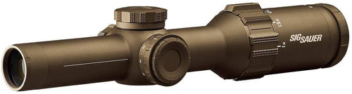 Sig Sauer TANGO6T 1-6X24 mm Riflescope, 30mm, SFP, FL-6 HELLFIRE Illuminated Reticle, FDE