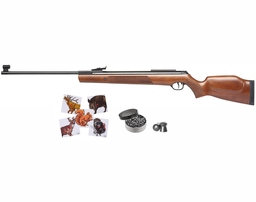 Umarex RWS Rheinisch-Westfalische Model 3500 .22 Cal Air Rifle Gas Piston with Wearable4U 250x Pellets and 100x Paper Targets Bundle