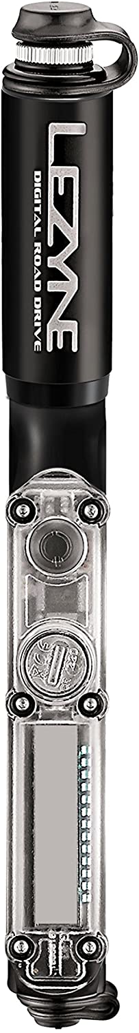 Lezyne Digital Road Drive Hand Pump, Black/HI Gloss