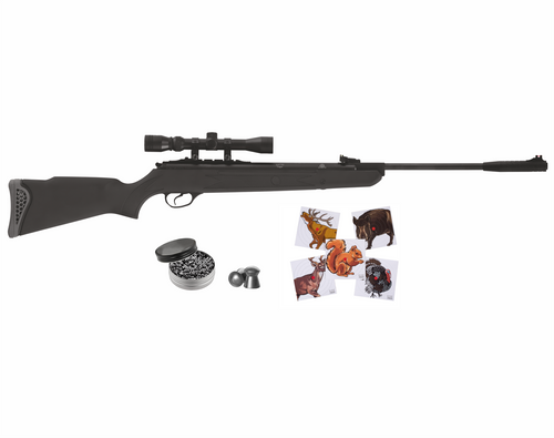 Hatsan Mod 125 Spring Combo .177 Caliber Air Rifle with Wearable4U .177 cal 500ct Pellets and 100x Paper Targets Bundle