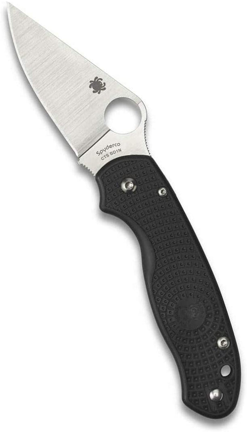 Spyderco Para 3 Lightweight 2.93" Plain Edge Folding Pocket Knife (C223PBK)