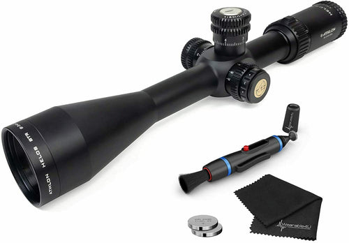 Athlon Optics Helos BTR 8-34x56, Direct Dial, Side Focus, 30mm, FFP, APLR2 IR MOA Reticle Riflescope with included Extra Battery CR2032 and Wearable4U Lens Cleaning Pen and Lens Cleaning Cloth Bundle