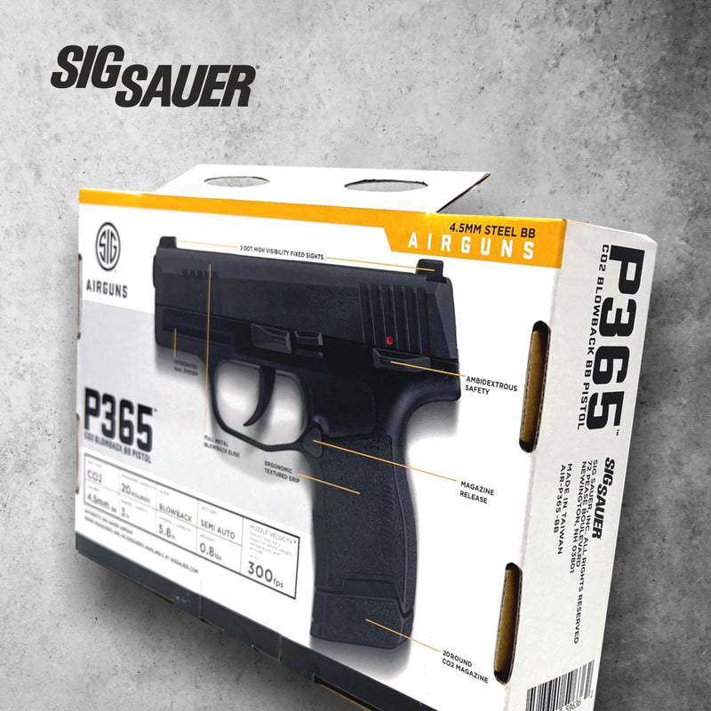 Sig Sauer P365 CO2 Manual Safety Blowback BB Air Pistol Black