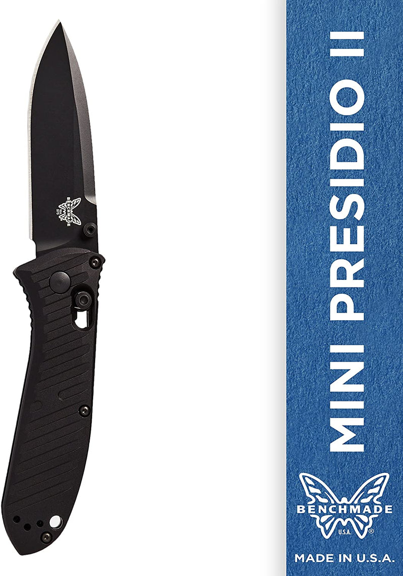 Benchmade 575BK Mini Presidio II Plain Drop-point Coated Finish Knife