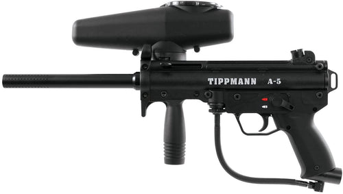 Tippmann A5 Basic .68 Caliber Semi-Auto Paintball Marker W/SS, Black (14231)