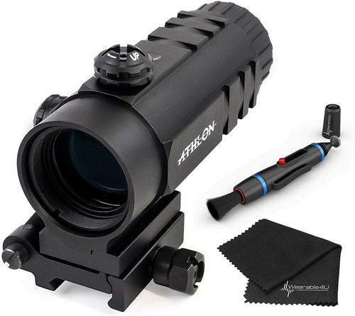 Athlon Optics Midas MG31 - 3 x 27.5 Magnifier with included Wearable4U Lens Cleaning Pen and Lens Cleaning Cloth Bundle