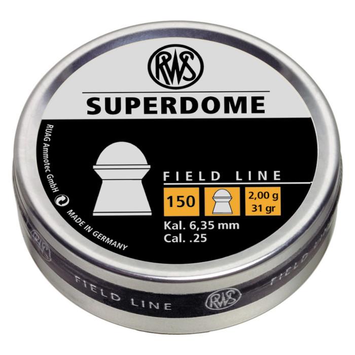 Umarex RWS Superdome Field Line Air Gun Pellets, Domed, .25 Cal, 31.0 Grain, 150ct