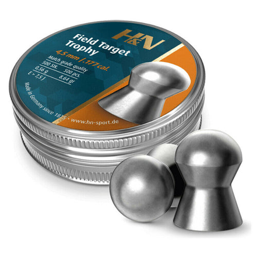 Hatsan H&N Field Target Trophy .177 Cal 8.64 Grains Domed 500ct Air Gun Pellets