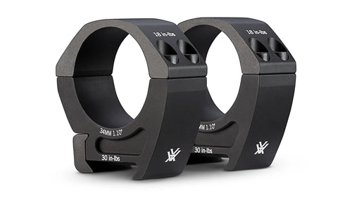 Vortex Optics PR34-M Pro Series 34mm Medium (1.10") Riflescope Rings