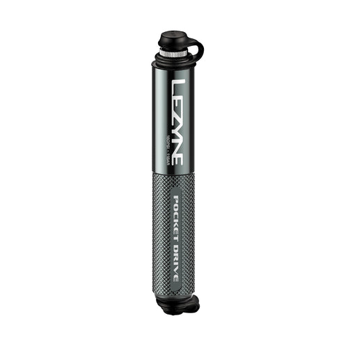 Lezyne Pocket Drive High Pressure Bicycle Hand Pump, Pocket Size, Grey