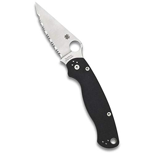 Spyderco Para Military 2 G-10 Black Signature Folding Knife