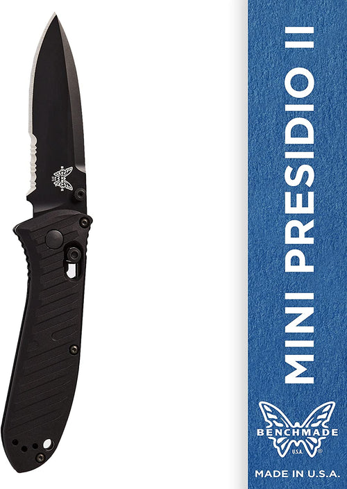 Benchmade 575SBK Mini Presidio II Drop-Point Blade Knife
