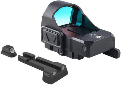 Meprolight microRDS Red Dot micro Sight with Quick Detach (QD) Adaptor and Backup Day/Night Sights (88070509) For SHADOW 1/2