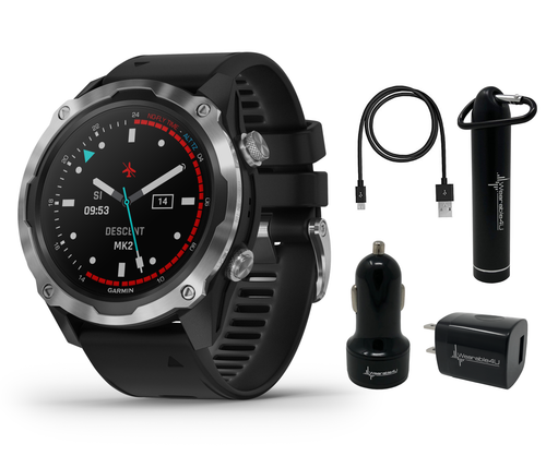 Garmin Descent Mk2 Watch-Style Dive Computer with included Bundle