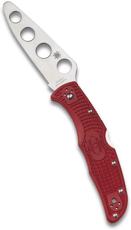 Spyderco Endura 4 FRN Trainer Red C10TR Folding BluntedEdge Pocket Knife