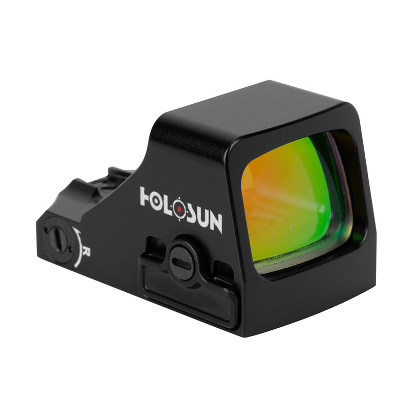 Holosun Classic Open Reflex Optical Red Dot Sight HS407K X2 with Wearable4U Lens Cleaning Pen, Extra CR1632 Battery and W4U Lens Cleaning Cloth Bundle