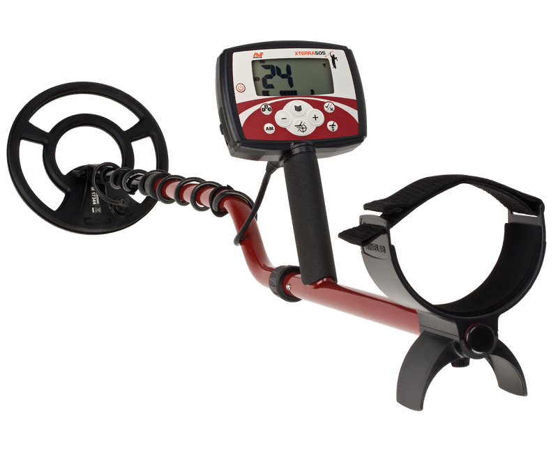 Minelab X-TERRA 505 with 9" Coil Concentric Lightweight Metal Detector