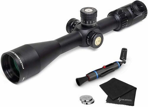 Athlon Optics Argos BTR GEN2 6-24×50 APLR2 FFP IR MOA Direct Dial, Side Focus, 30mm Riflescope  with included Extra Battery CR2032 and Wearable4U Lens Cleaning Pen and Lens Cleaning Cloth Bundle